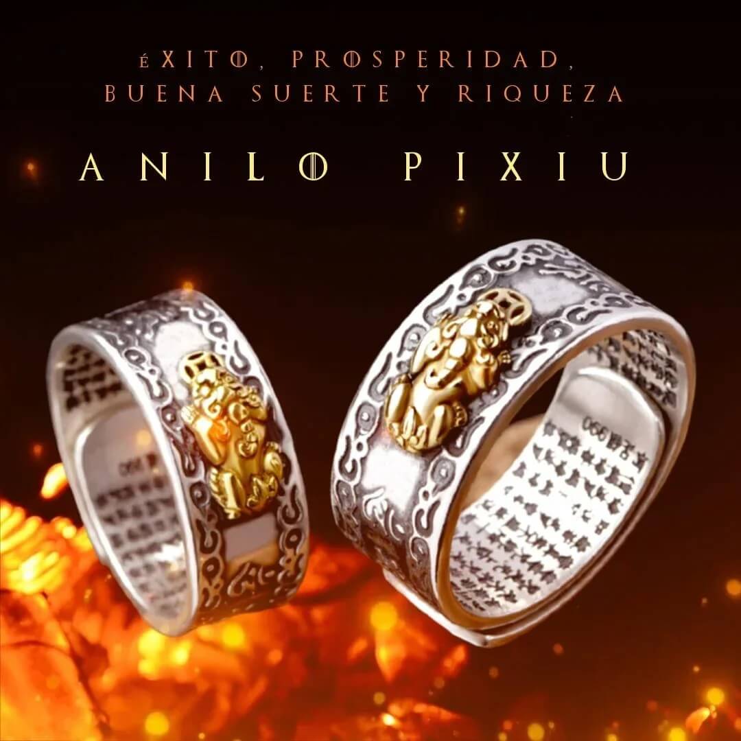 🐉 Anillo Pixiu™ de la Abundancia 2X1 (Anillo ajustable - todas las tallas)