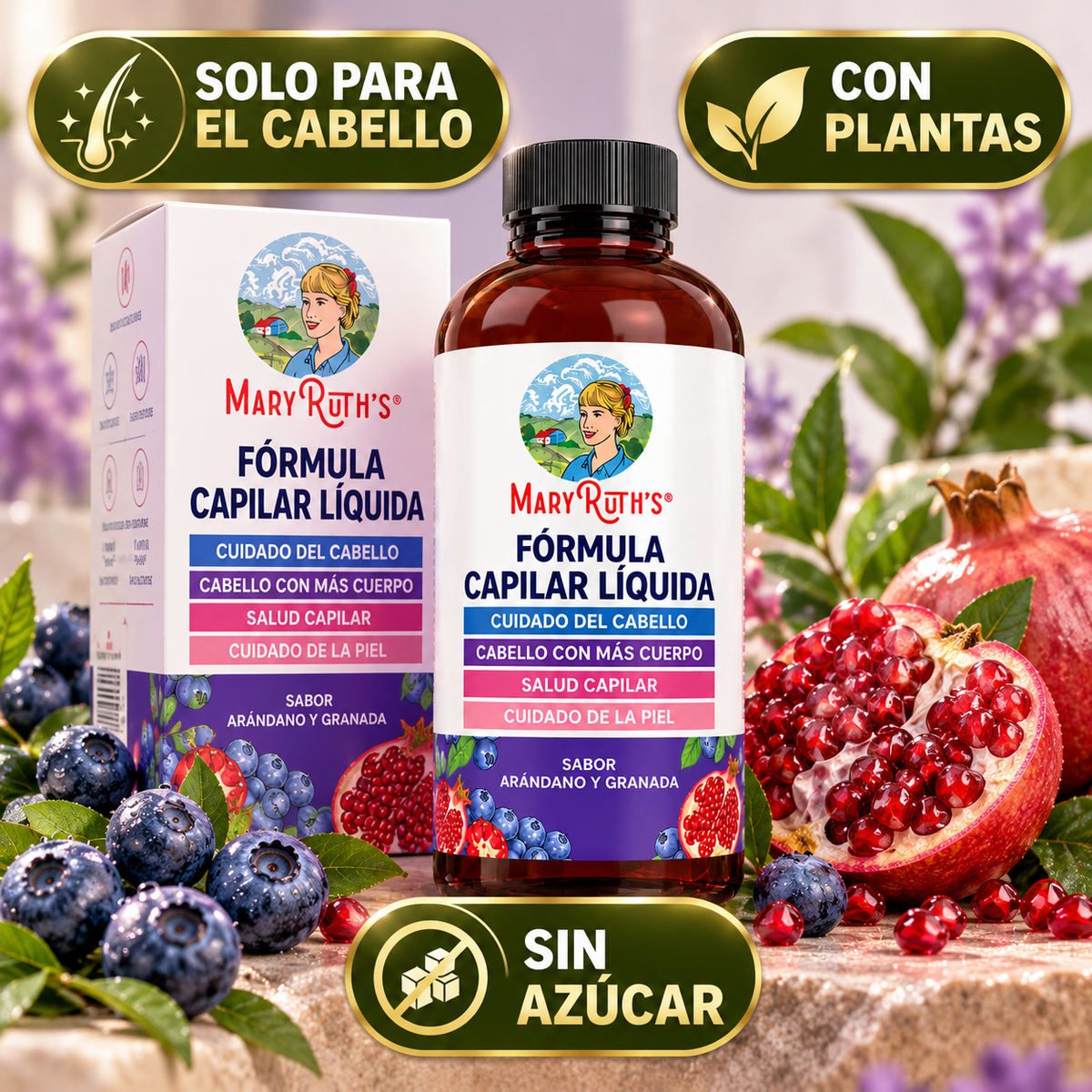 MaryRuth’s Hair Formula – El Pelo Grueso Que Extrañabas