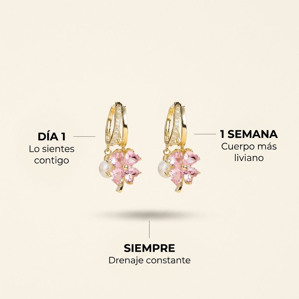 Aretes Detox Linfático | Cuerpo Más Liviano Cada Día