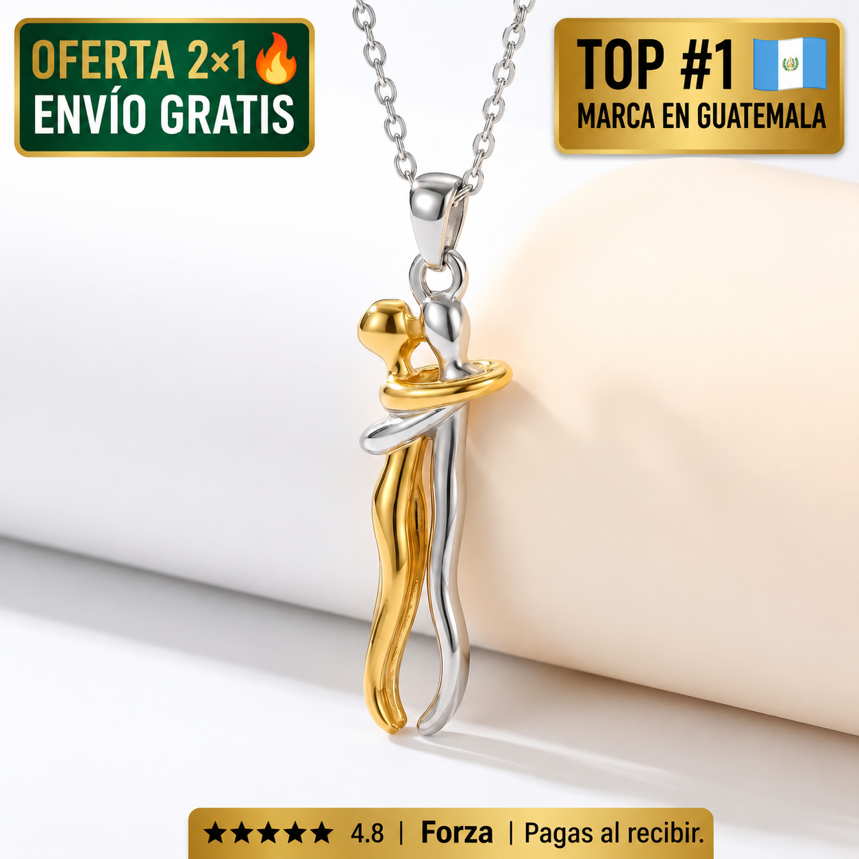 Abrazo Infinito™ | Dos collares, un solo corazón (2X1)