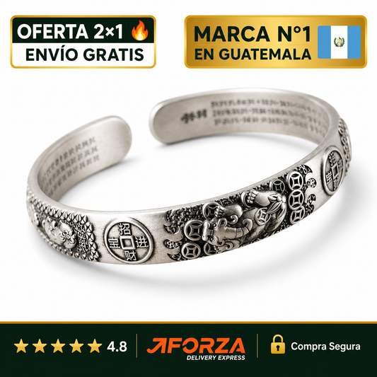 Brazalete Pixiu 2X1 – Atrae Riqueza y Buena Suerte