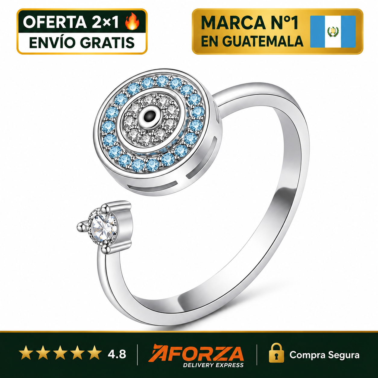 Anillo Ojo Turco Giratorio | OFERTA 2x1