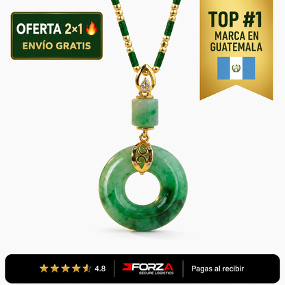 Collar de Jade Feng Shui — Piedra de la Abundancia
