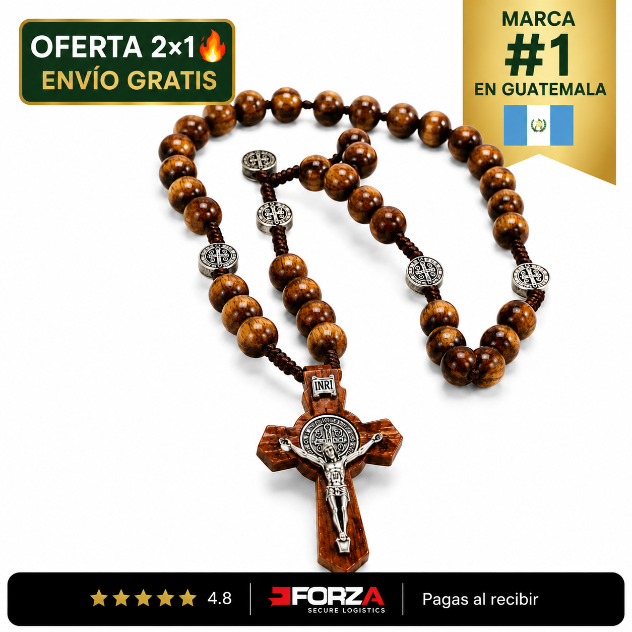 Rosario de Palo Santo – Fé, Esperanza y conexión (Oferta 2X1)