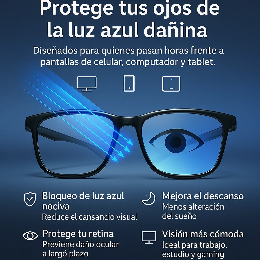 Gafas Multifocales Fotocromáticas con Filtro Luz Azul TR90 (Todo en uno)