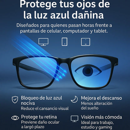 Gafas Multifocales Fotocromáticas con Filtro Luz Azul TR90 (Todo en uno)