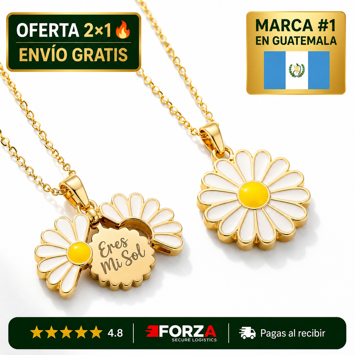 Collar Margarita "Eres Mi Sol"