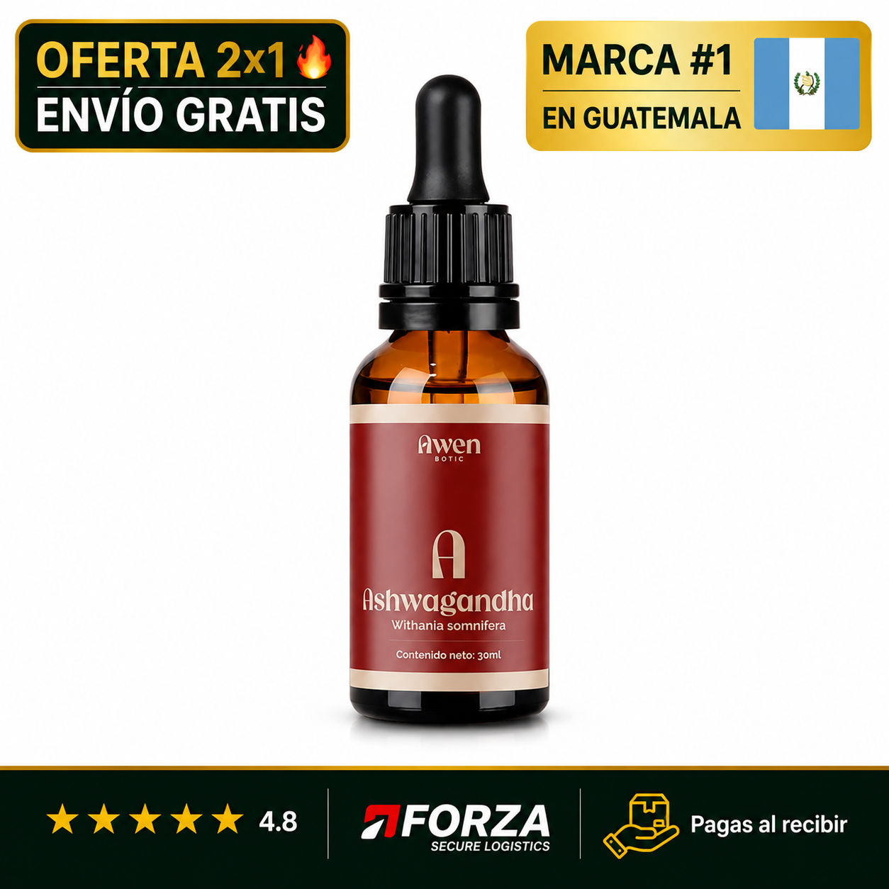 Ashwagandha en Gotas – Tu Calma Gota a Gota