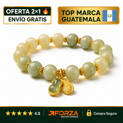 Brazalete de Jade Feng Shui | Atrae Armonía y Abundancia