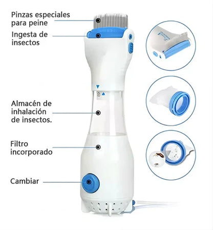 Aspiradora Saca Piojos Eléctrica + 3 Filtros de Regalo