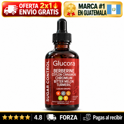 Glucora – Bienestar Metabólico · Con Cromo y Berberina