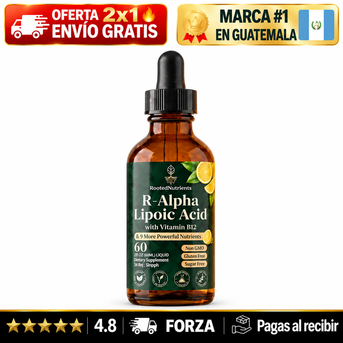 Ácido Alfa Lipoico R en Gotas · Bienestar Nervioso