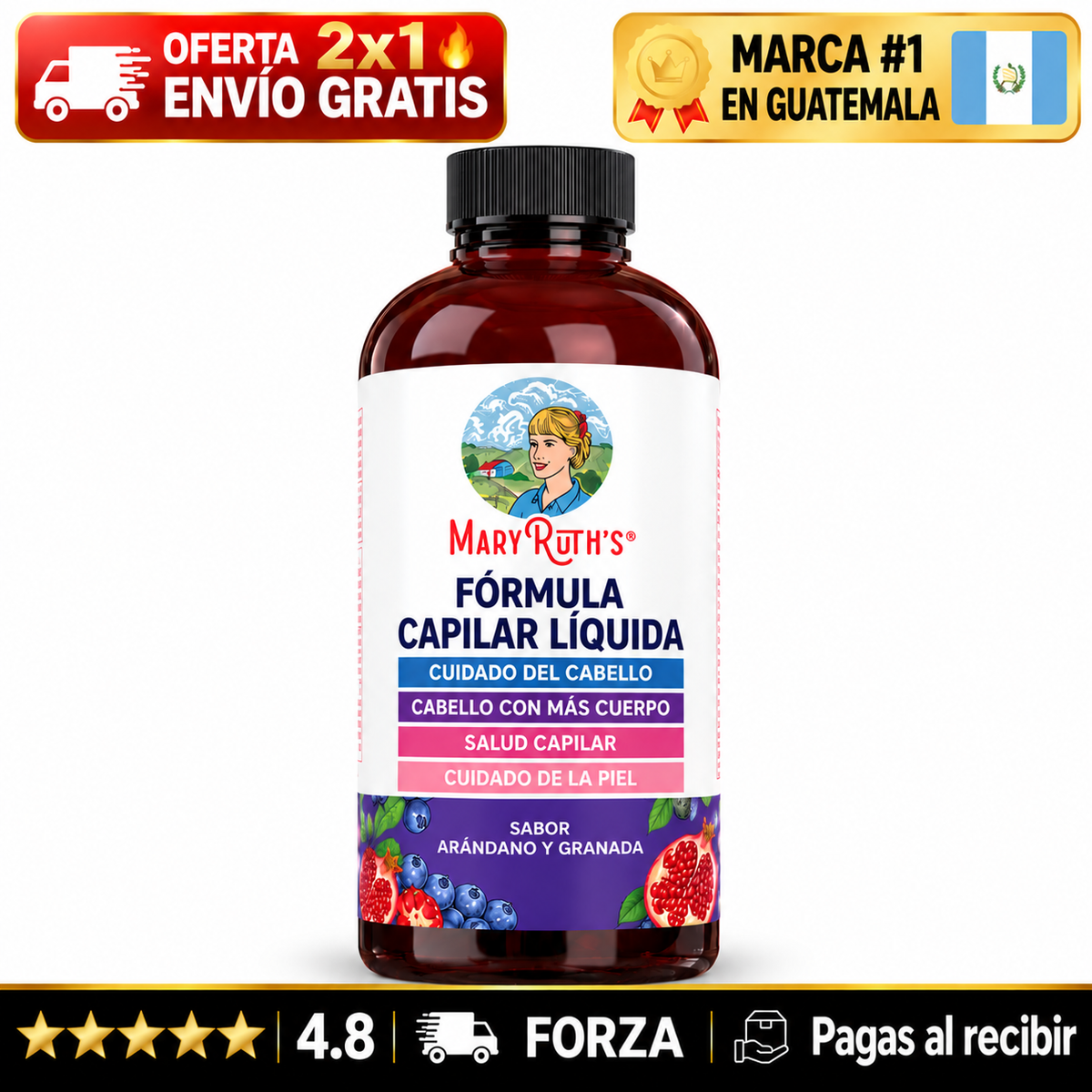 MaryRuth’s Hair Formula – El Pelo Grueso Que Extrañabas