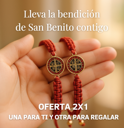 Pulsera San Benito, Amuleto de Protección - 2X1